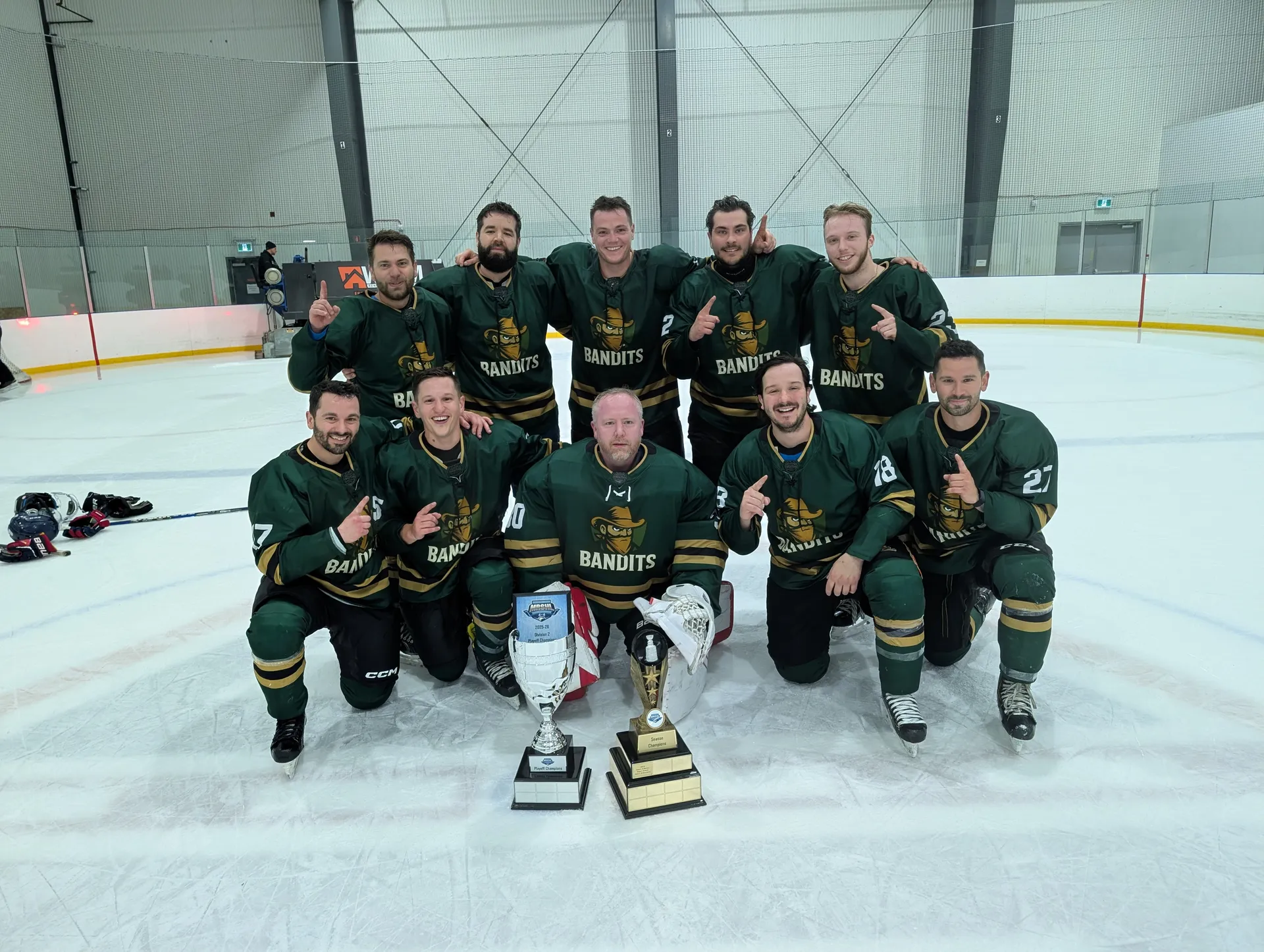 Division two Season and Playoff Champions - The Bandits